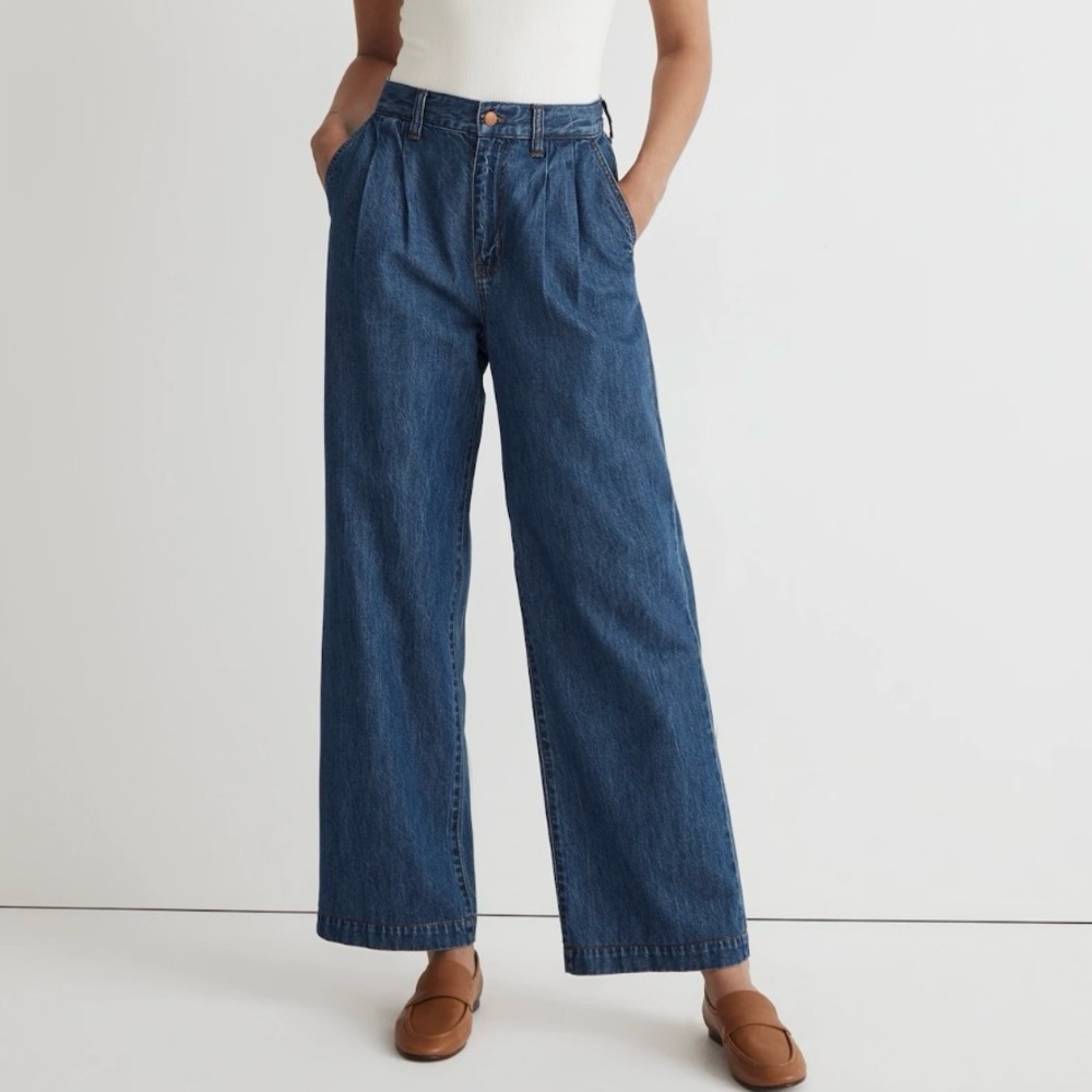 Madewell Harlow wide leg trouser jeans - size 31